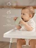 Edda поильник с трубочкой силикон Шалфей
