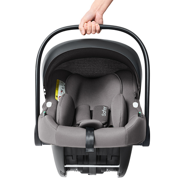 Happy Baby автокресло 0+ SAFER dark grey (40-87 см, 0-12 мес) - фото  8