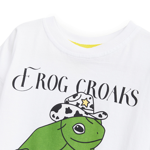 Happy Baby футболка детская White (frog) - фото  1