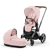 Cybex Priam IV  2  1 Chrome Brown / Peach Pink