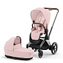 Cybex Priam IV Коляска 2 в 1 Chrome Brown / Peach Pink - фото 1