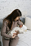 OLANT BABY комбинезон шерсть 100%, двуслойный, с капюшоном, молочный - фото 6