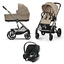 Cybex Коляска 3в1 Balios S Lux TPE  Almond Beige NEW 2025 - фото 1