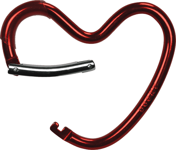 Xplorys Крепление для сумок Dooky Heart Hook - Red