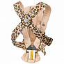 BabyBjorn рюкзак для переноски новорожденных Mini Cotton леопард/бежевый