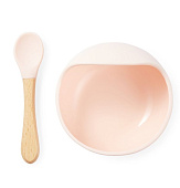 Happy Baby посуда силиконовая набор, light pink
