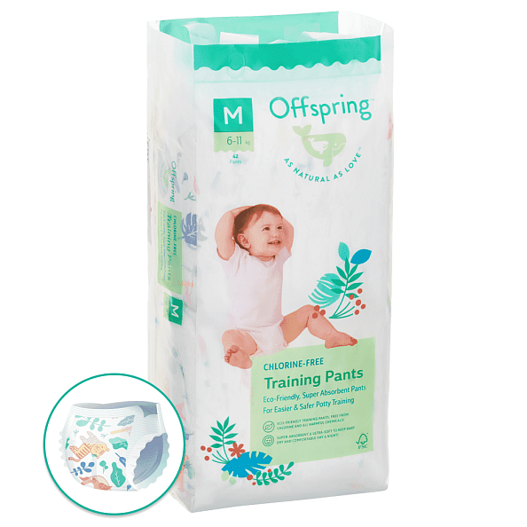 Offspring трусики-подгузники M 6-11 кг 42 штуки Джунгли - фото  1