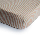 MUSHIE муслиновая пеленка-простыня на резинке Natural Stripe