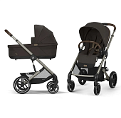 Cybex Коляска 2в1 Balios S Lux TPE Chocolate Brown в комплекте со спальным блоком CotS и дождевиками