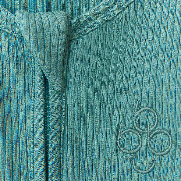 Babybu комбинезон на молнии Moss Green 100% органический хлопок - фото  3