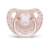 Suavinex пустышка 18 месяцев+ с анатомической силиконовой соской Hello Baby розовый