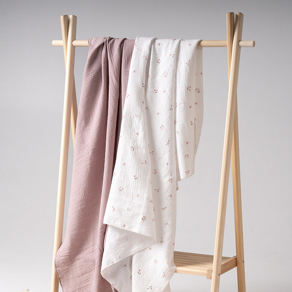 Perina комплект пелёнок детских (2 шт) Лето розовое/Мокко - фото  8