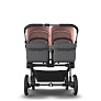 Bugaboo Donkey5 Twin коляска 2 в 1 Graphite/Grey Melange/Morning Pink - фото 6