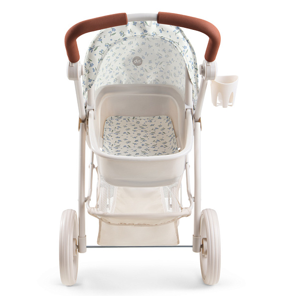 Happy Baby коляска для кукол Эшли (Ashley) синие цветы / blue flowers - фото  17