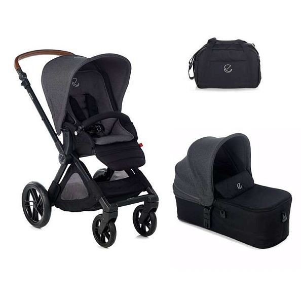 JANE Коляска 3 в 1 Muum+Micro+Koos I-Size R1 Cold Black - фото  4