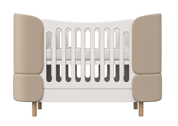 Ellipse кровать-трансформер Kidi Soft бежевый - фото  1