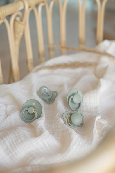 BIBS набор пустышек 0+ Try-it 4 штуки, Sage - фото  4