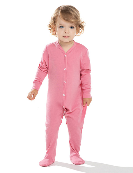 NORVEG комбинезон 100% шерсть Soft Baby цвет розовый - фото  1