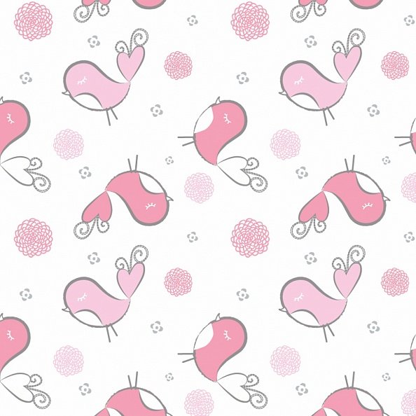 Summer Infant конверт для пеленания на липучке Swaddleme® S/M розовые птички