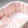 Perina защита для детской кроватки (фенс-бортик) "Sateen Collection" (розовый) - фото 3
