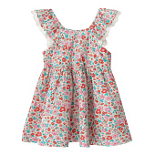 Babybu платье SUMMER BLOOMS 100% органический хлопок цвет красный