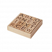 Kid's concept Набор кубиков с алфавитом, серия &quot;Neo&quot;, натуральный