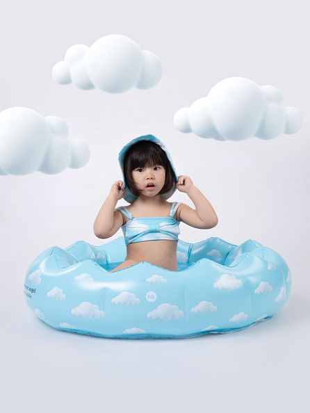 Happy Baby бассейн детский надувной blue