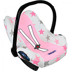 Xplorys Чехол в автокресло DOOKY Seat cover 0+ Pink Stars