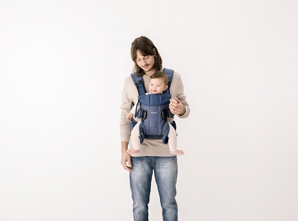 BabyBjorn рюкзак для переноски ребенка One Cotton New version черный