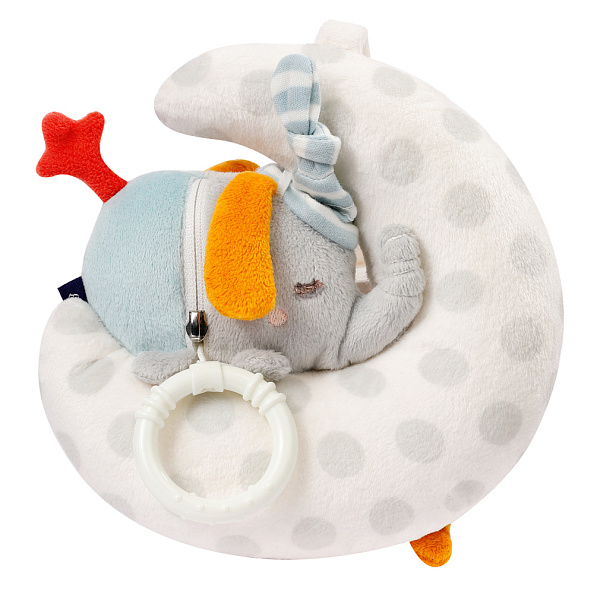 FEHN игрушка-подвеска музыкальная Слоник на луне, светящаяся в темноте - фото  1