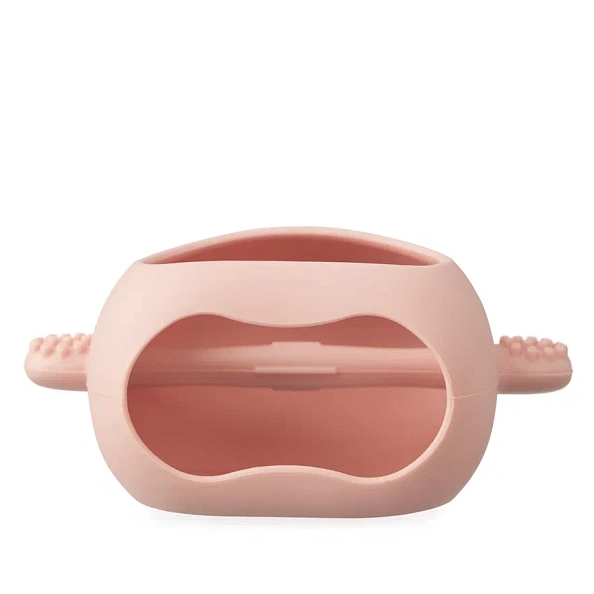 Happy Baby прорезыватель силиконовый массажер для десен bear pink - фото  5