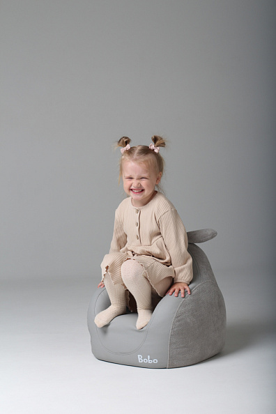 Фабрика облаков кресло детское интерьерное Bobo Grey Smoke - фото  2