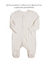 OLANT BABY комбинезон шерсть 100%, термобелье, на молнии, молочный - фото 4