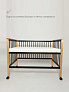 OLANT BABY кровать приставная с матрасом Elvis, Black amber - фото 5