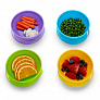 Munchkin набор тарелка-миска с крышками 4шт., 2 ложки для прикорма Love-a-Bowls™ с 6 мес.