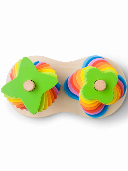 Hape сортер-пирамидка Радуга - фото  5