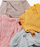 Easygrow Плед-одеяло шерсть Grandma Wave Yellow