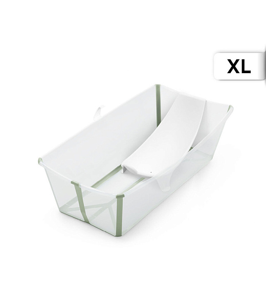 Stokke® Flexi Bath® cкладная ванночка XL Transparent Green