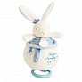 Dou Dou et Compagnie игрушка музыкальная кролик голубой Perli 19 см