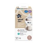 Tommee Tippee бутылочка для кормления Natural Start®, 260 мл., 0+ NEW