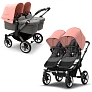 Bugaboo Donkey5 Twin коляска 2 в 1 Graphite/Grey Melange/Morning Pink - фото 1