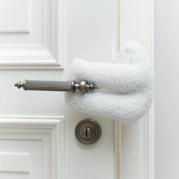 Happy Baby блокиратор для дверей мягкий, белый медведь - фото  2