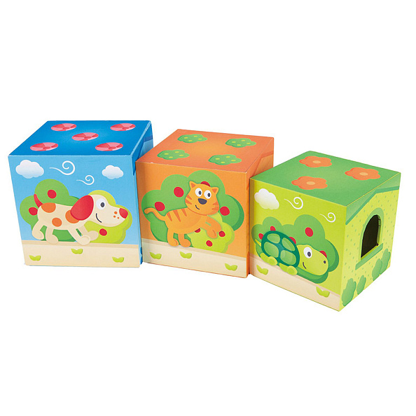 Hape игрушка пирамидка кубики Башня Дружбы - фото  1
