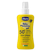 Chicco спрей 0+ солнцезащитный SPF50+, 150 мл