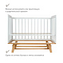 OLANT BABY кровать детская с маятником Скаген ЕССО белый/бук - фото 6