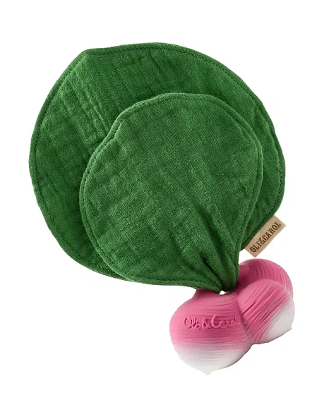 Oli&Carol игрушка-прорезыватель с комфортером Mini DouDou Ramona the Radish - фото  1