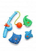 Happy Baby набор игрушек для ванной FISHMAN (blue)