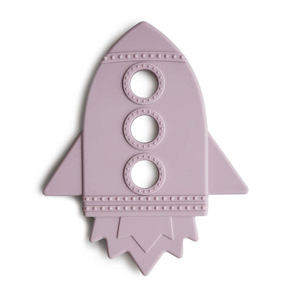 MUSHIE силиконовый прорезыватель Rocket Lilac