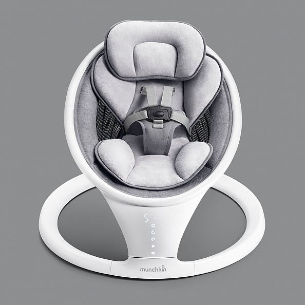 Munchkin шезлонг ультралегкий для новорожденных Swing с поддержкой Bluetooth®. белый - фото  6