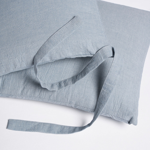 Perina защита для детской кроватки (бампер универсальный) "Soft Cotton" (голубой)  - фото  5